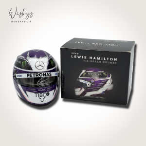 Lewis Hamilton Signed 1:2 Scale 2020 Mercedes F1 Helmet