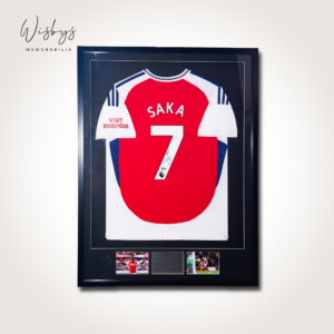 Framed Bukayo Saka Signed Arsenal Jersey