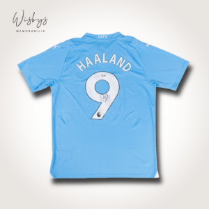 Framed Erling Haaland Manchester City Jersey