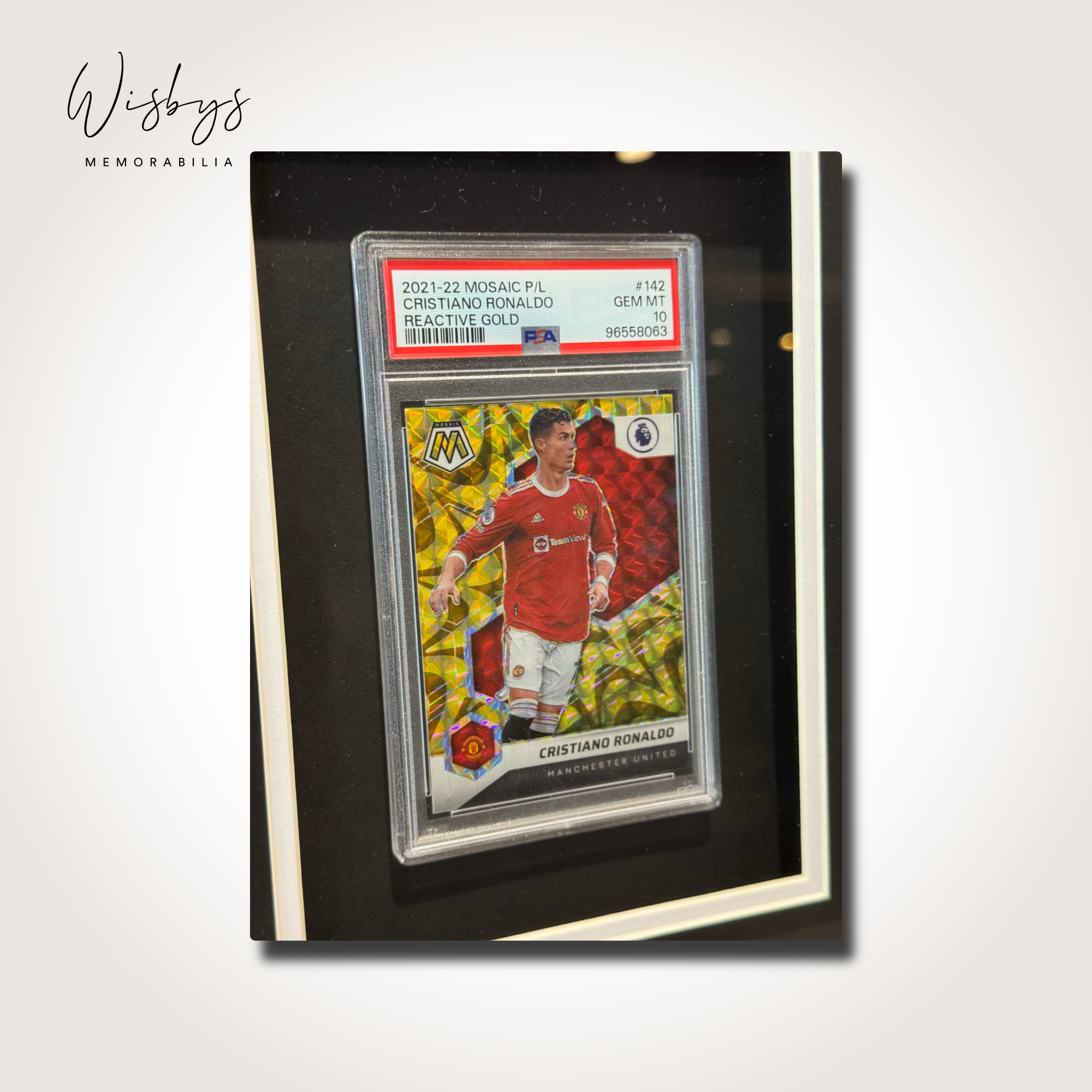 Framed Cristiano Ronaldo Signed Man Utd Jersey and Trading Card - Image 4