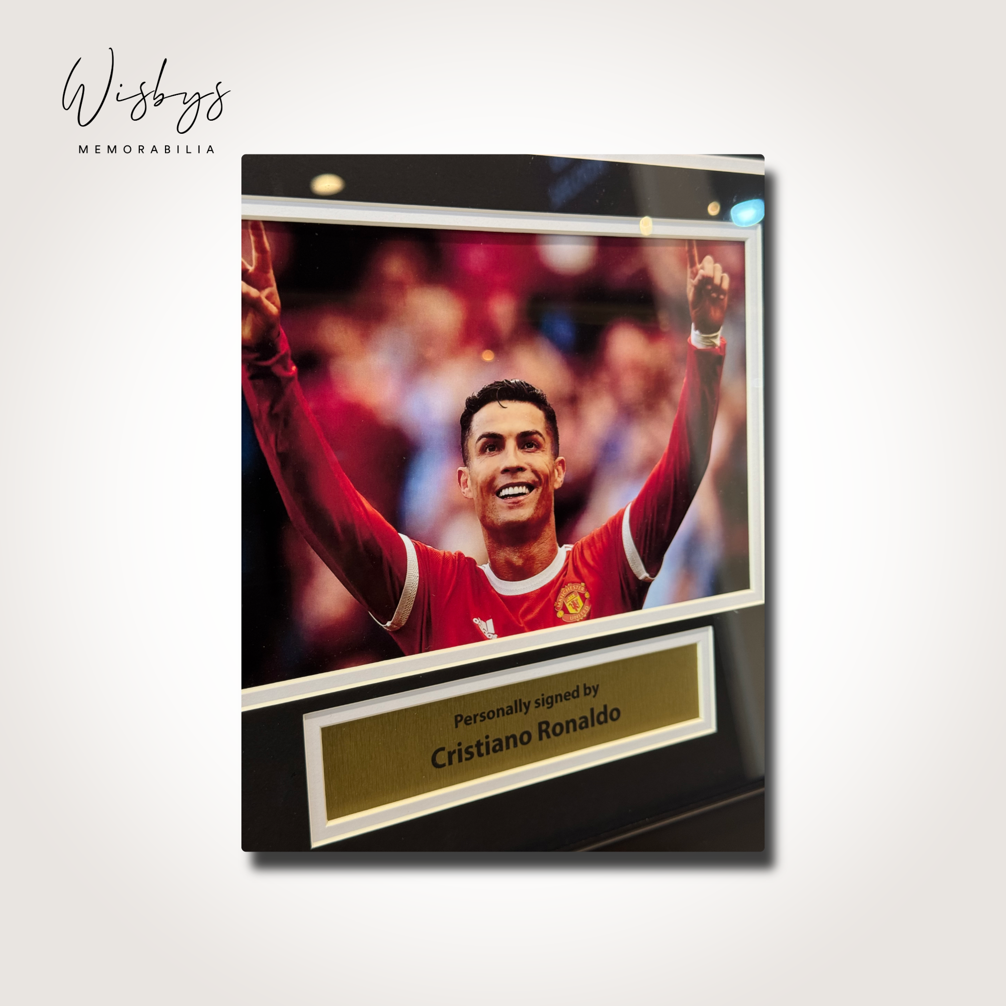 Framed Cristiano Ronaldo Signed Man Utd Jersey and Trading Card - Image 6