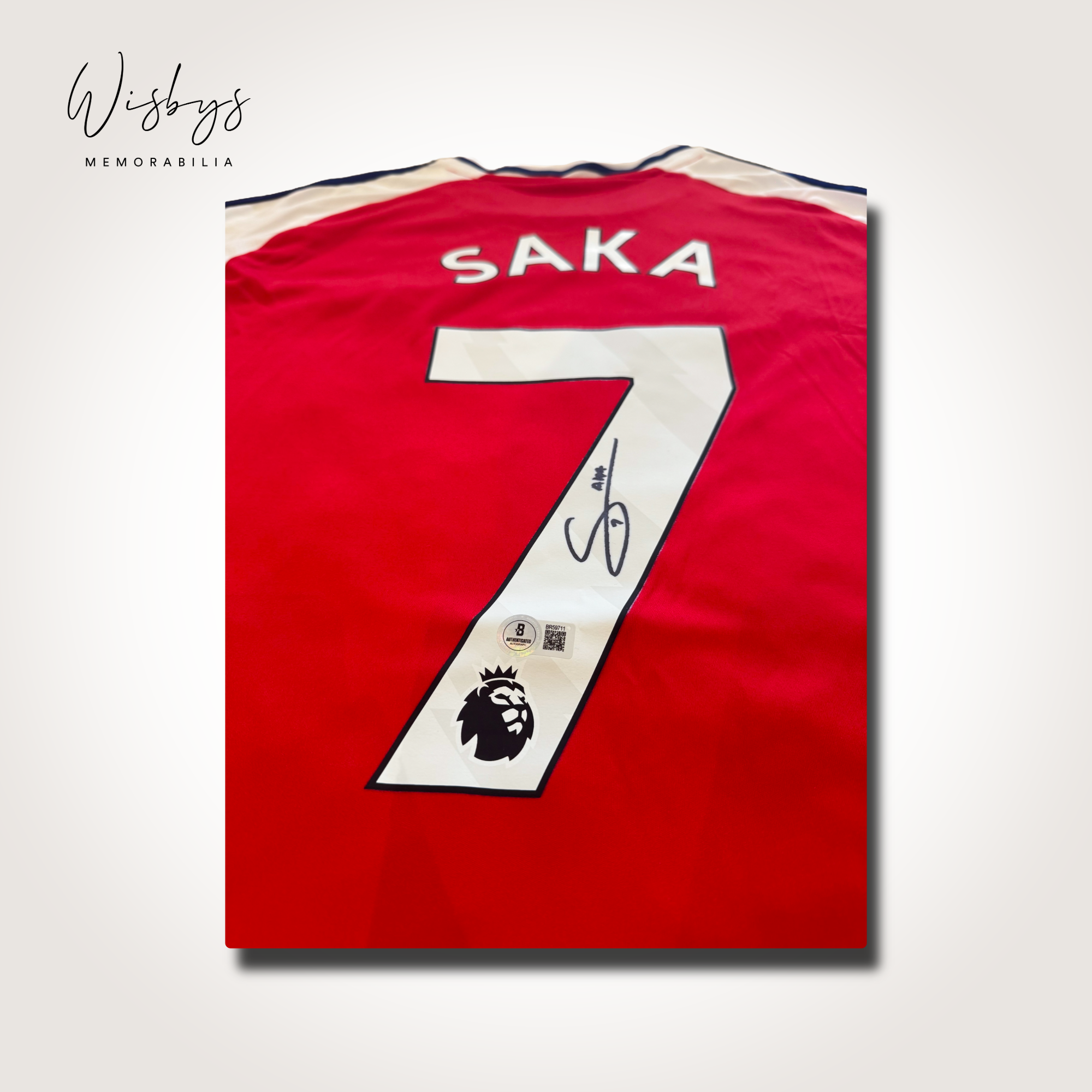 Bukayo Saka Signed Arsenal Jersey - Image 3