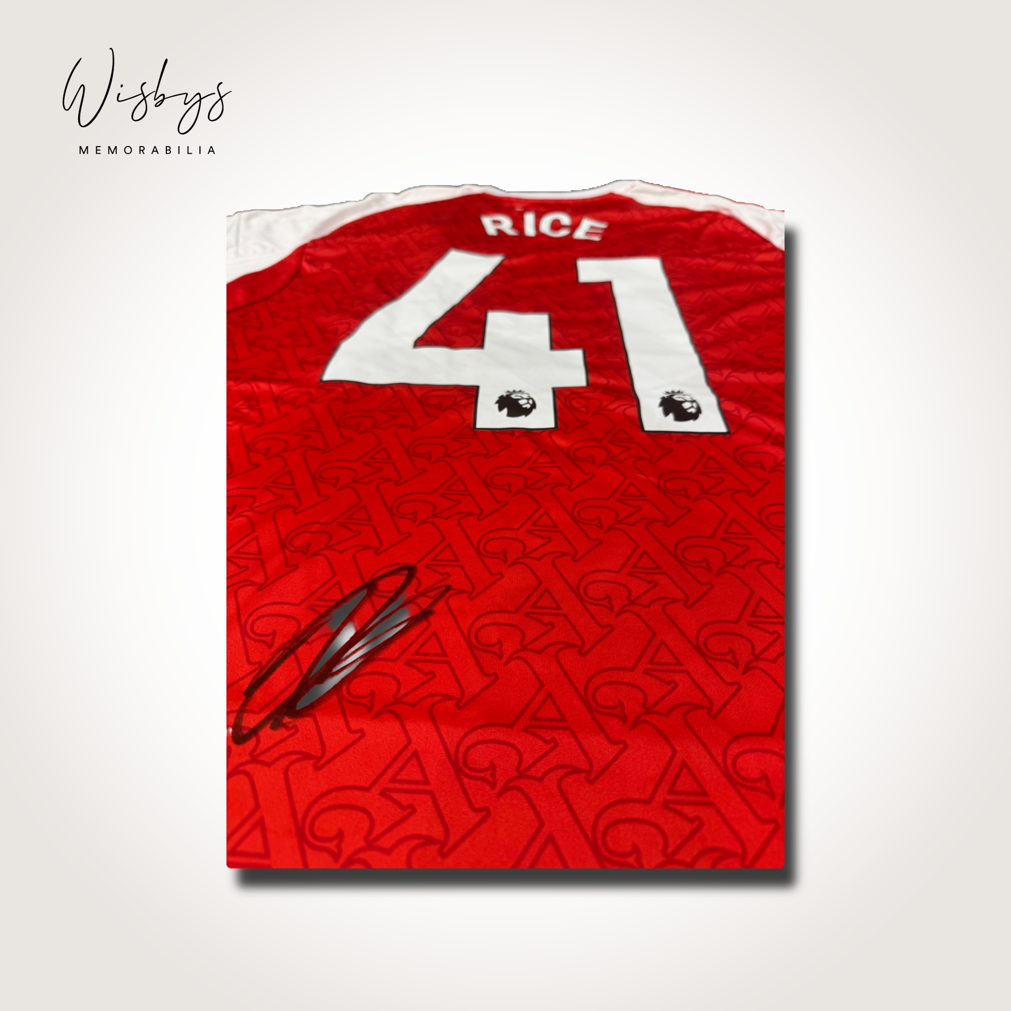 Declan Rice Signed Arsenal Jersey - Image 2