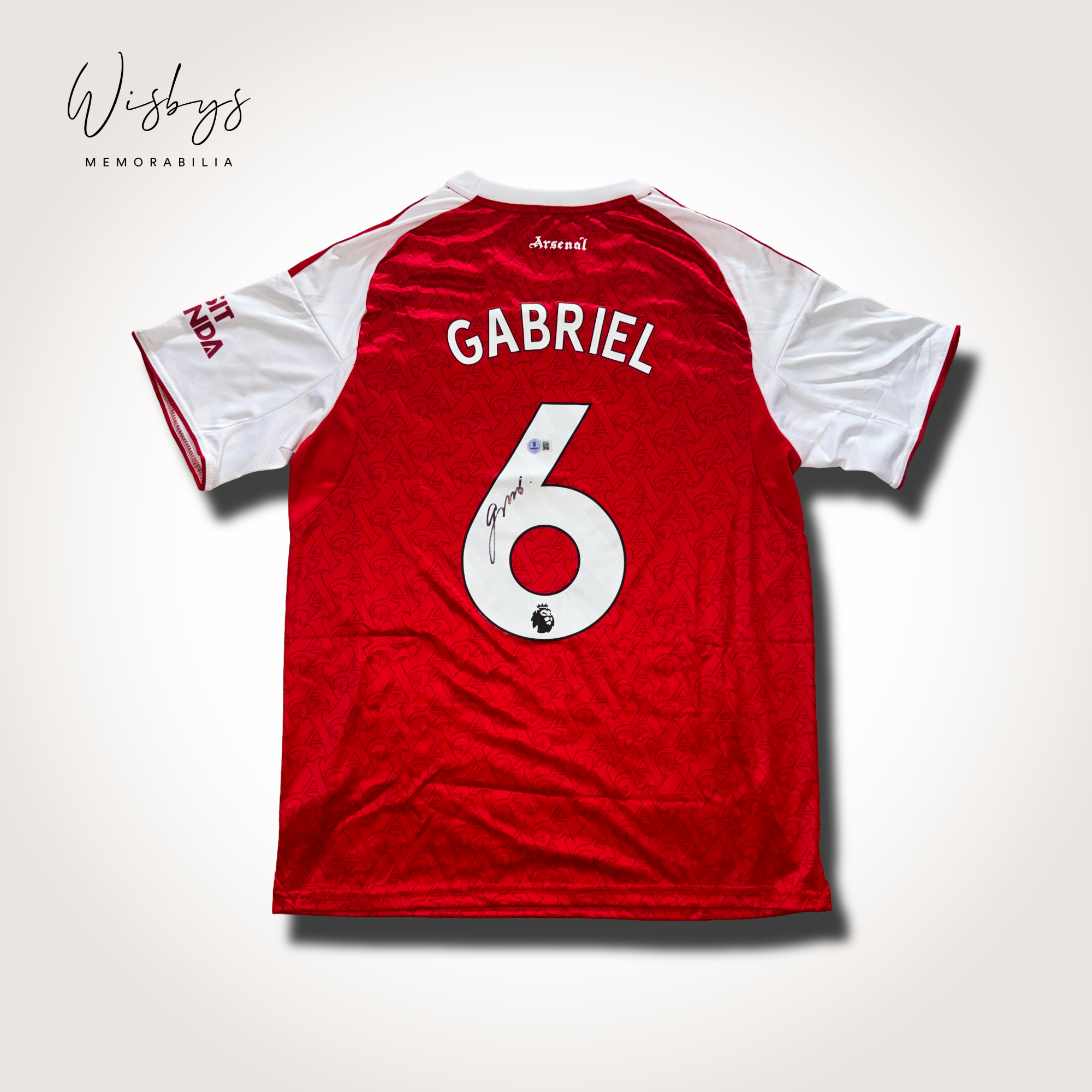 Gabriel Signed Arsenal Jersey