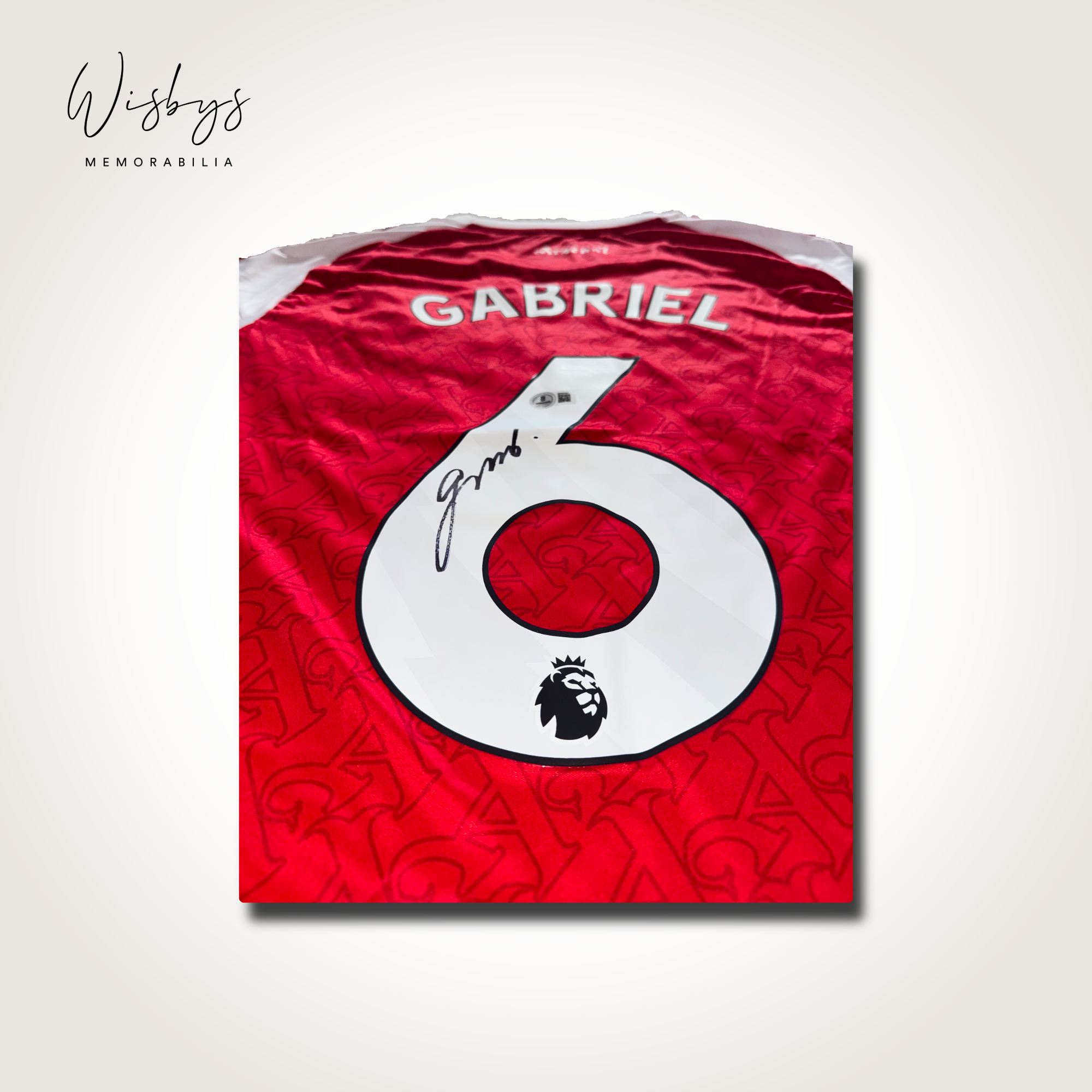Gabriel Signed Arsenal Jersey - Image 3