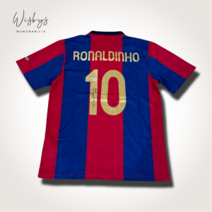 Ronaldinho Signed Barcelona Jersey