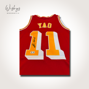 Yao Ming signed Houston Rockets jersey, view 3