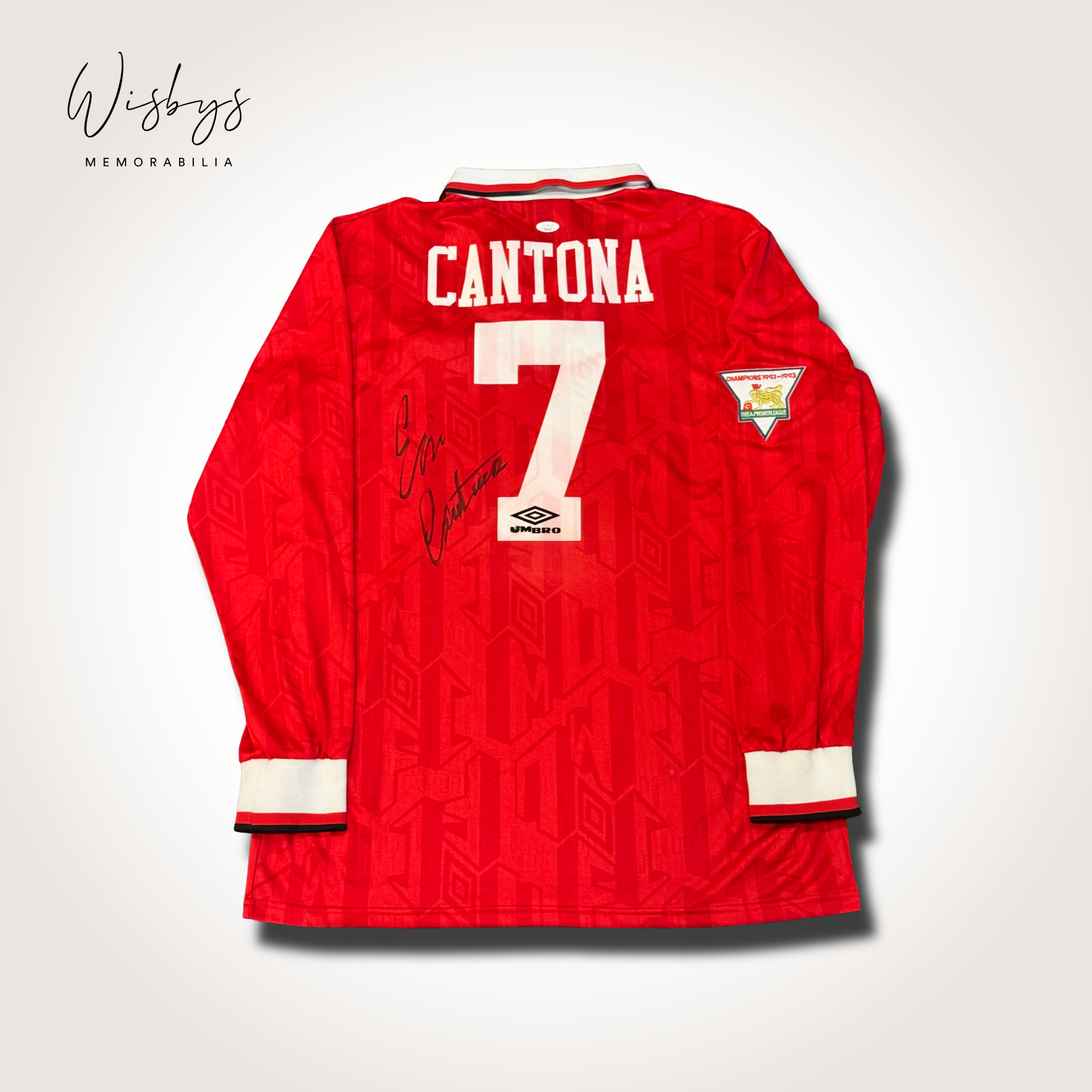 Eric Cantona Signed Manchester United Jersey