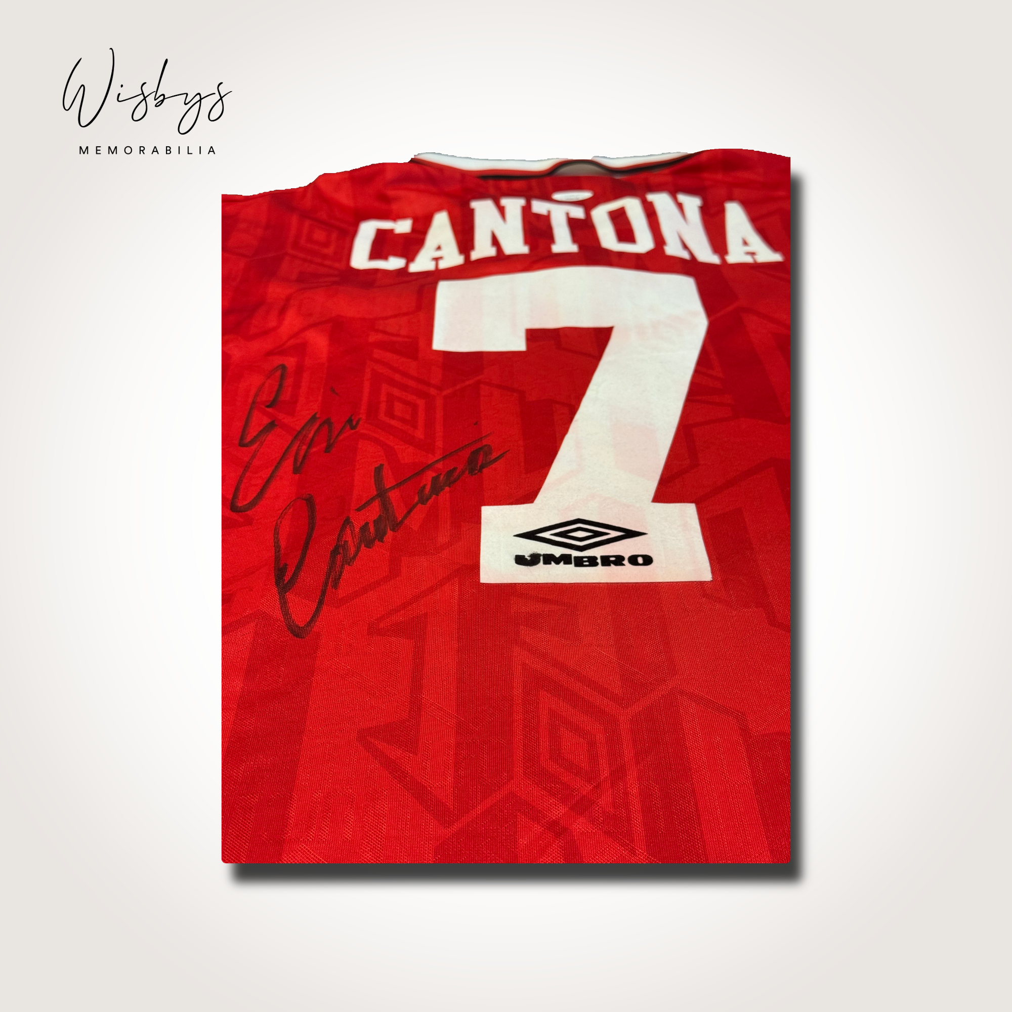 Eric Cantona Signed Manchester United Jersey - Image 3