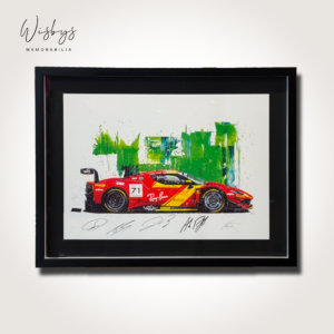 Ferrari 296 GT3 Le Mans #71 Multi-Signed Print