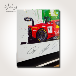 Signed Ferrari artwork, view 3