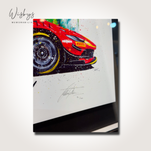 Signed Ferrari artwork, view 5