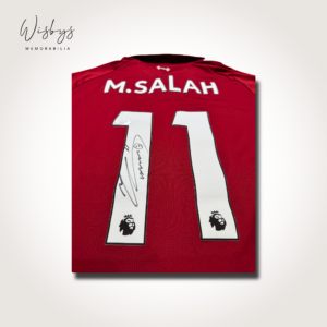 Mohamed Salah signed Liverpool jersey, view 3