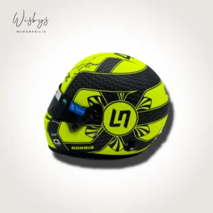 Lando Norris signed helmet, view 2