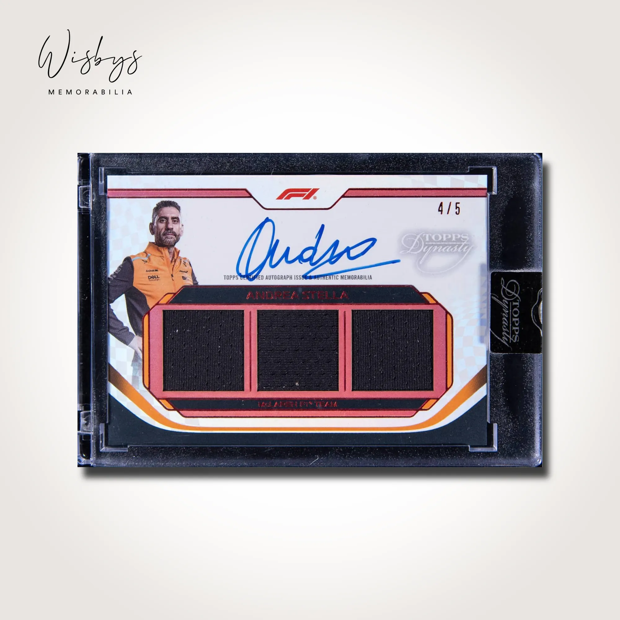 2024 Topps Dynasty F1 Triple Relic Auto - Andrea Stella (#4/5)