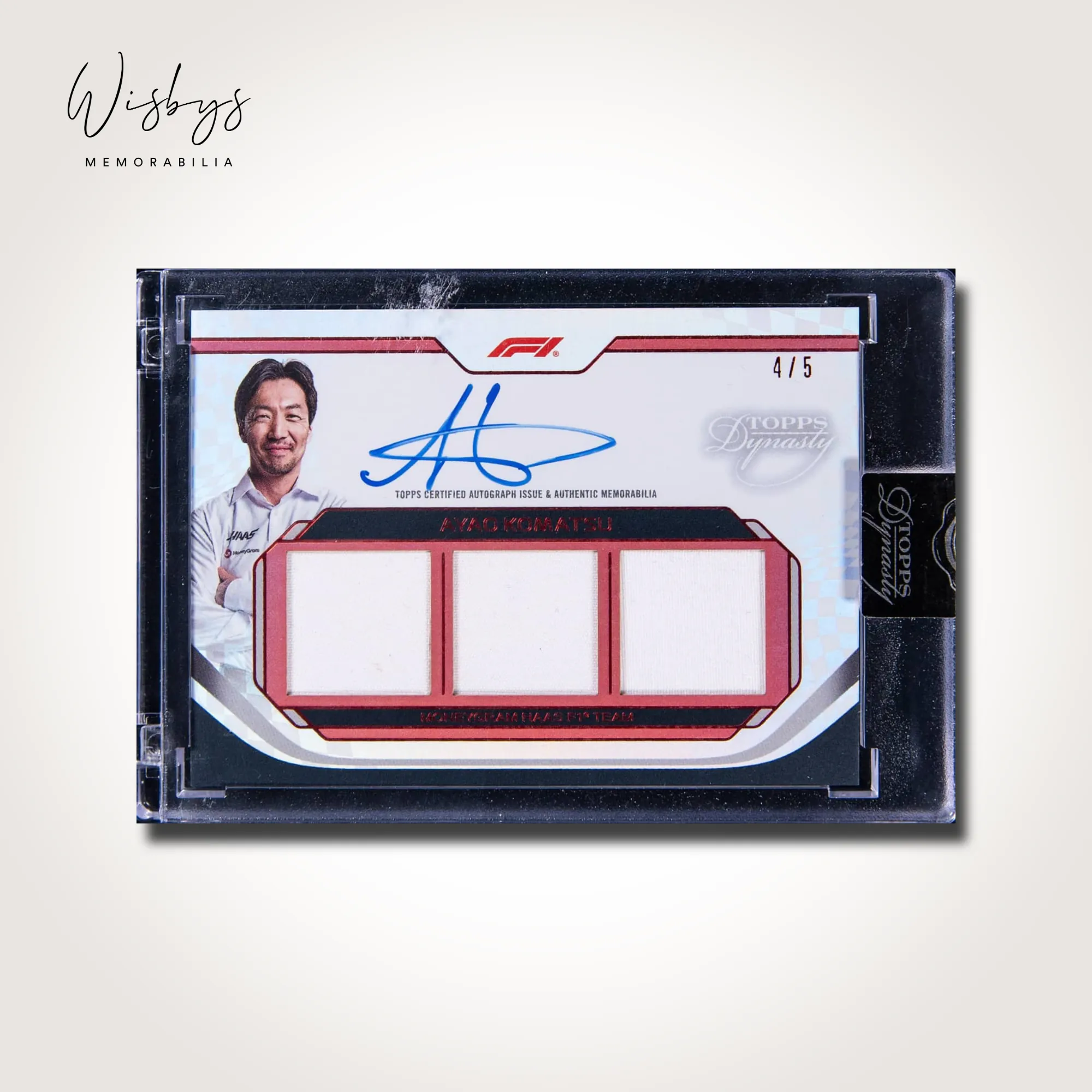 2024 Topps Dynasty F1 Triple Relic Card - Ayao Komatsu (#4/5)