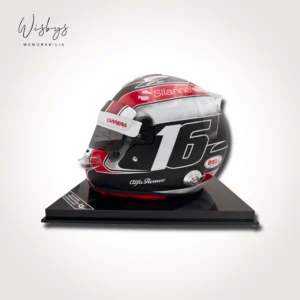 Charles Leclerc replica helmet, view 2