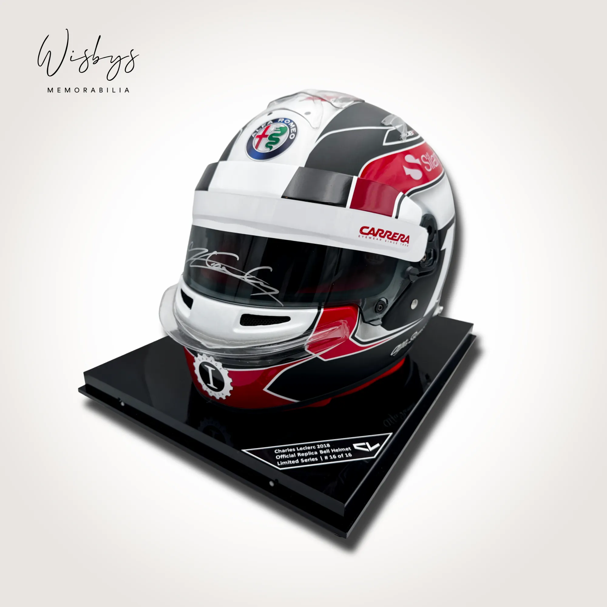 Charles Leclerc replica helmet