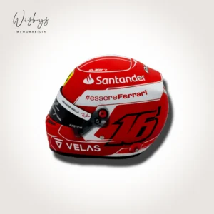 Charles Leclerc Ferrari helmet, view 2