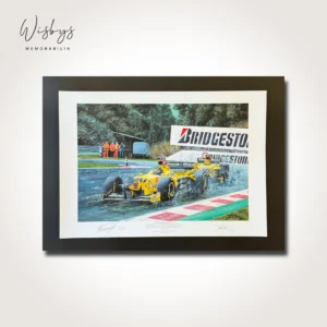 Damon Hill signed limited edition artwork