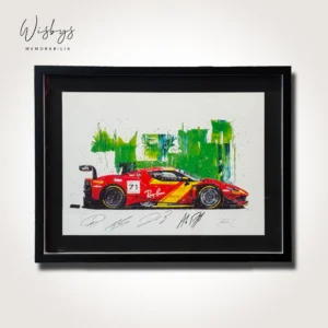 Signed Ferrari artwork