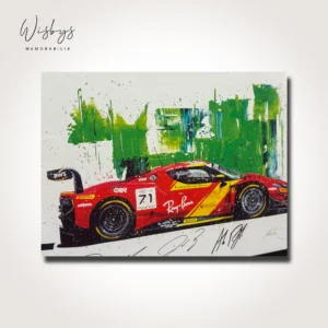 Signed Ferrari artwork, view 2