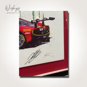 Signed Ferrari artwork, view 3
