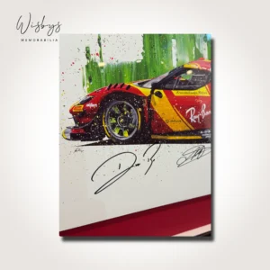 Signed Ferrari artwork, view 4