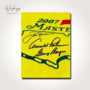 Jack Nicklaus signed pin flag, view 2