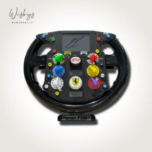 Kimi Raikkonen Signed 2007 Replica Steering Wheel