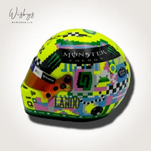 Lando Norris helmet, view 2