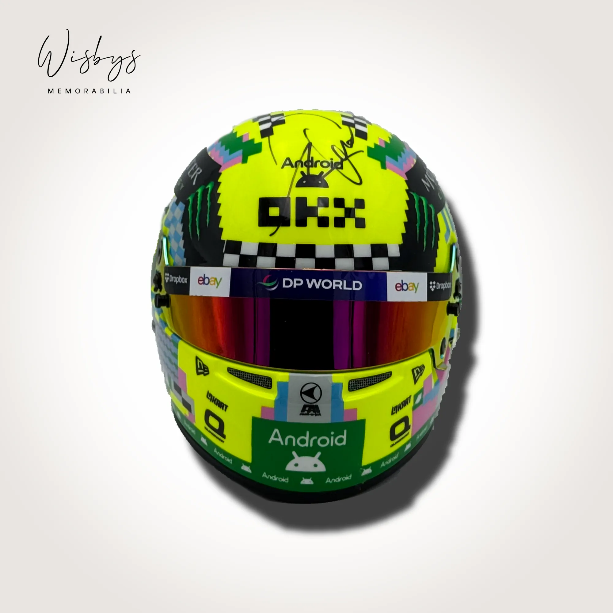 Lando Norris helmet, view 5