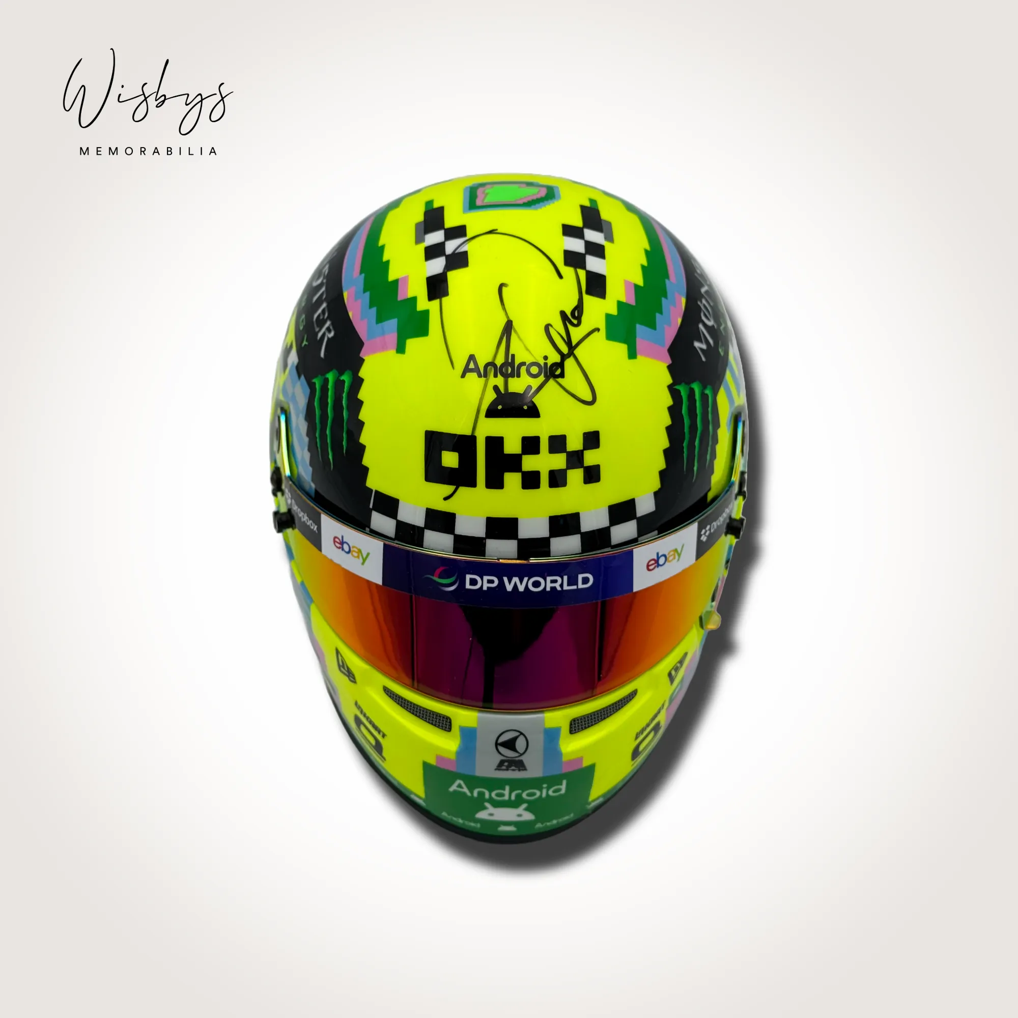 Lando Norris helmet, view 6