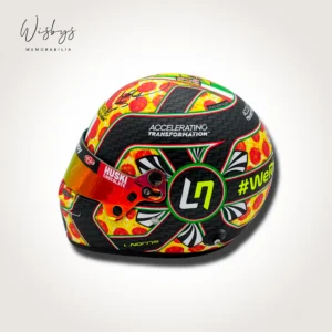 Lando Norris helmet, view 2