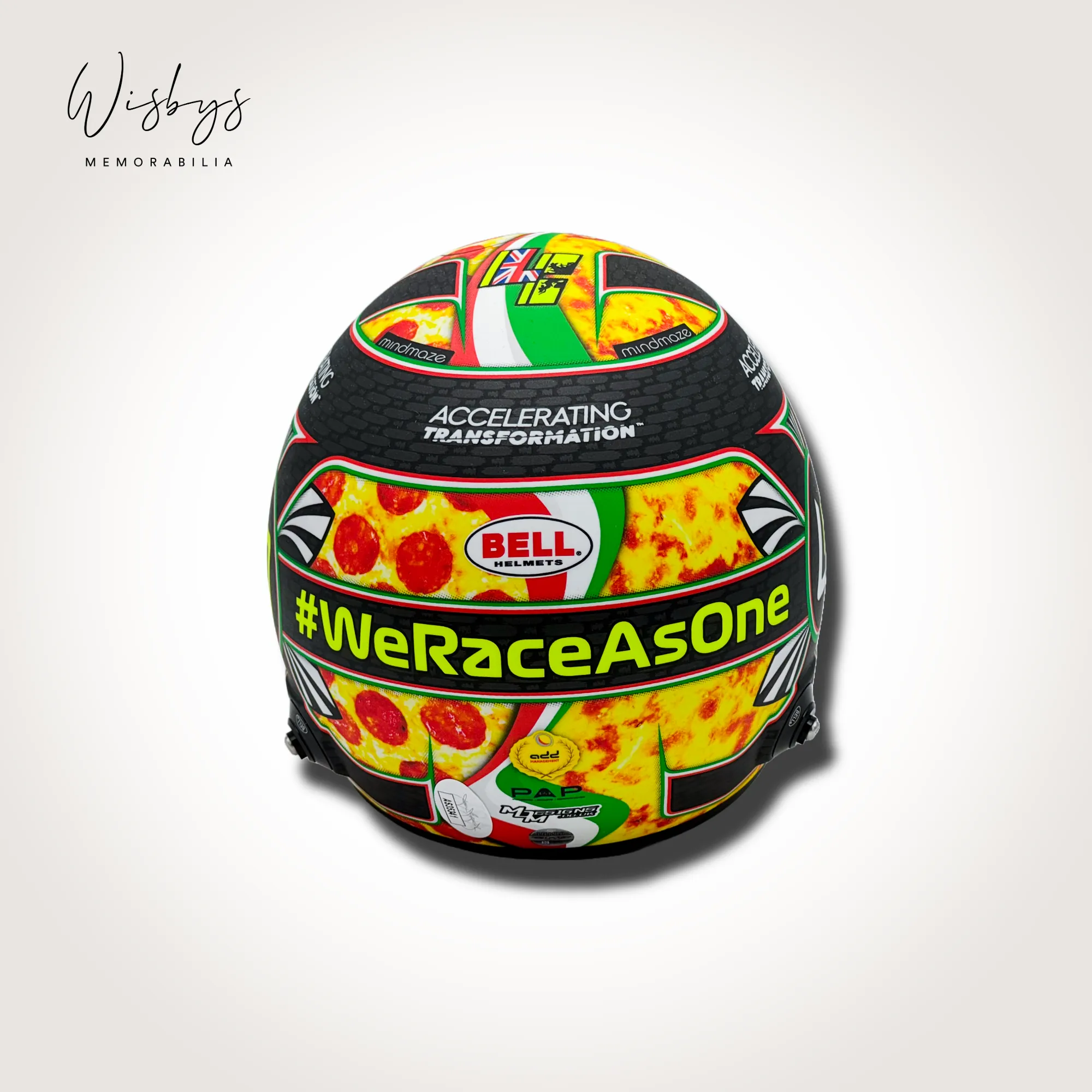 Lando Norris helmet, view 3