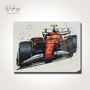 Lewis Hamilton Ferrari limited edition artwork, view 2