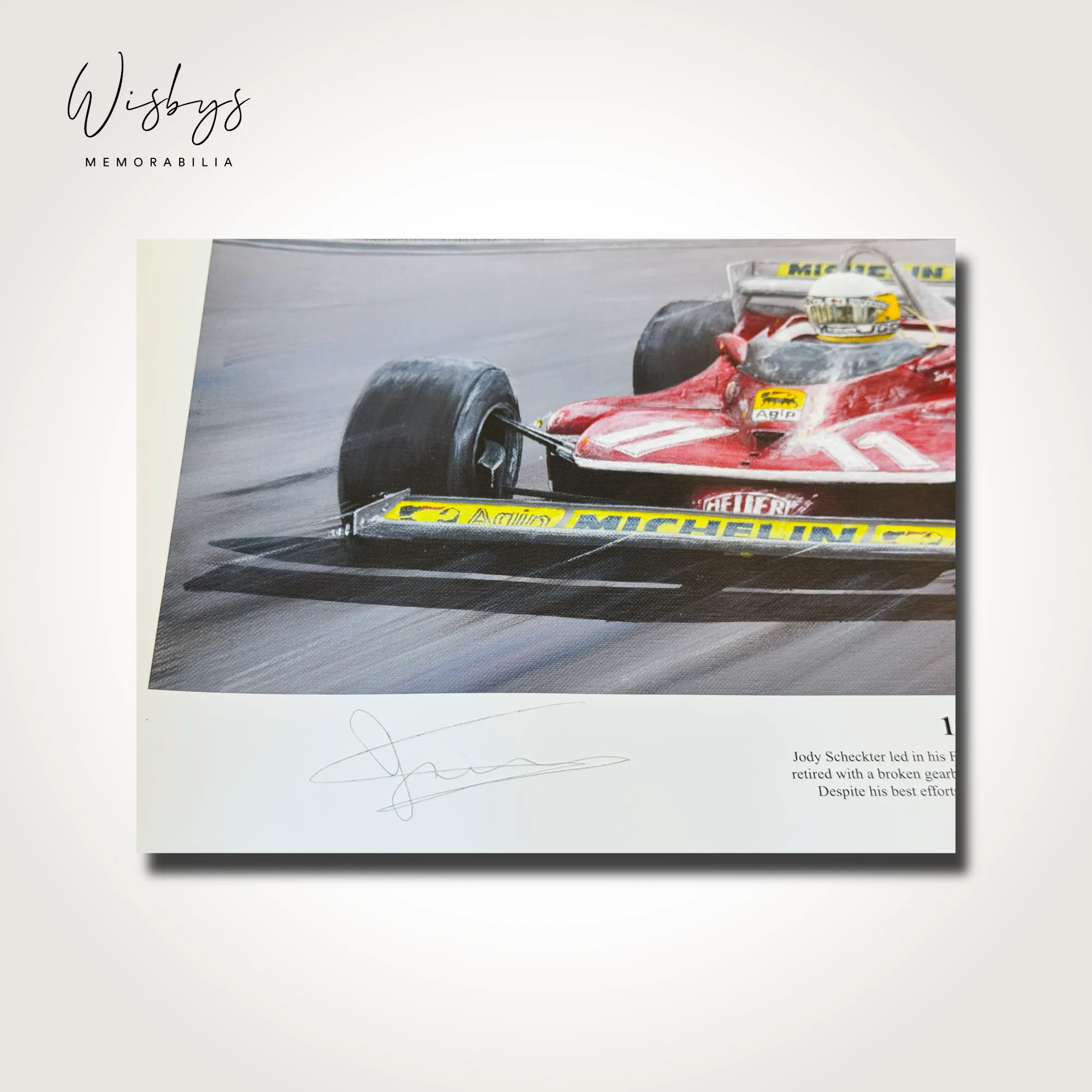 Jody Scheckter limited edition artwork, view 2