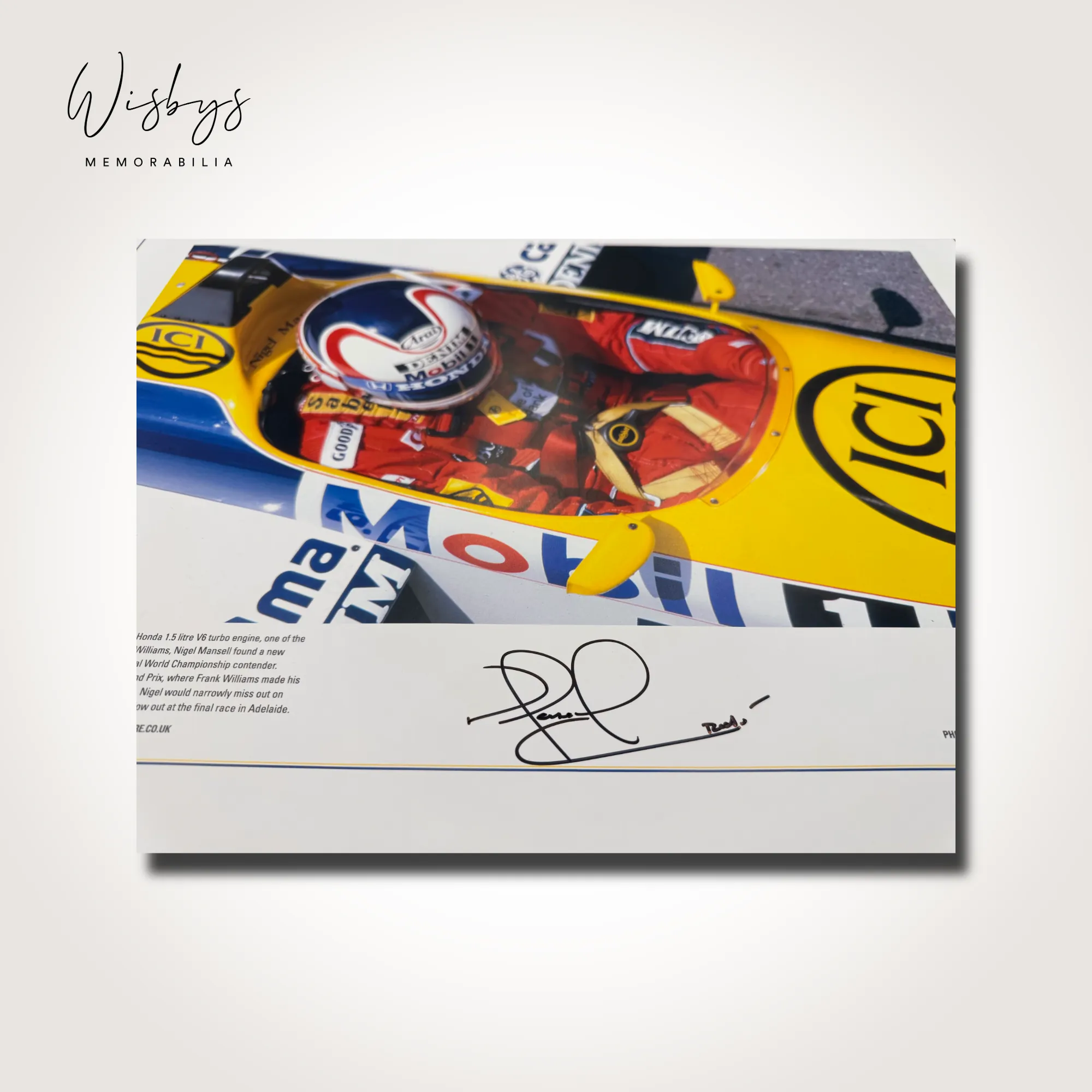 Nigel Mansell Williams artwork, view 2