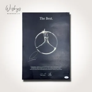 Lewis Hamilton signed poster