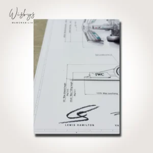 Mercedes W10 Hybrid Multi-Signed Technical Drawing, view 2