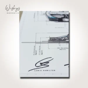 Mercedes AMG Petronas W12 Multi-Signed F1 Technical Drawing, view 2