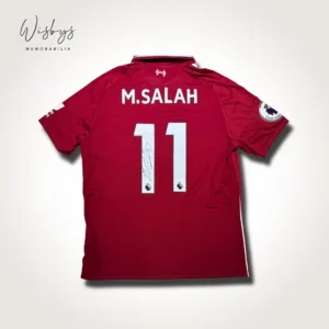 Mohamed Salah signed Liverpool jersey
