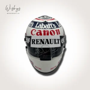Nigel Mansell signed replica helmet