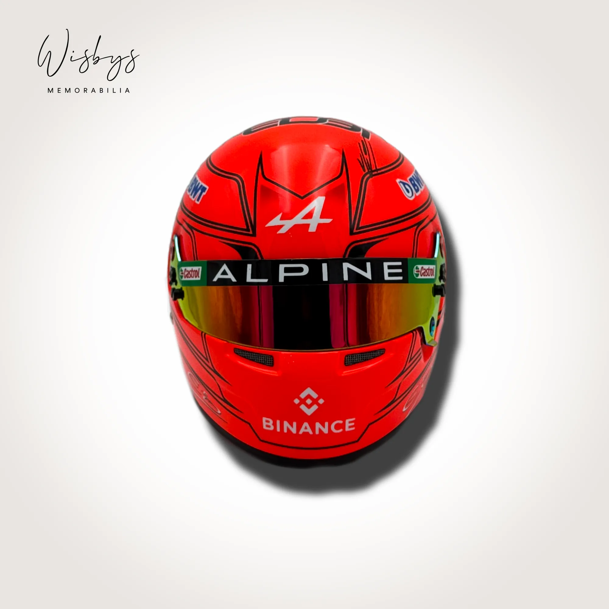 Esteban Ocon helmet, view 2