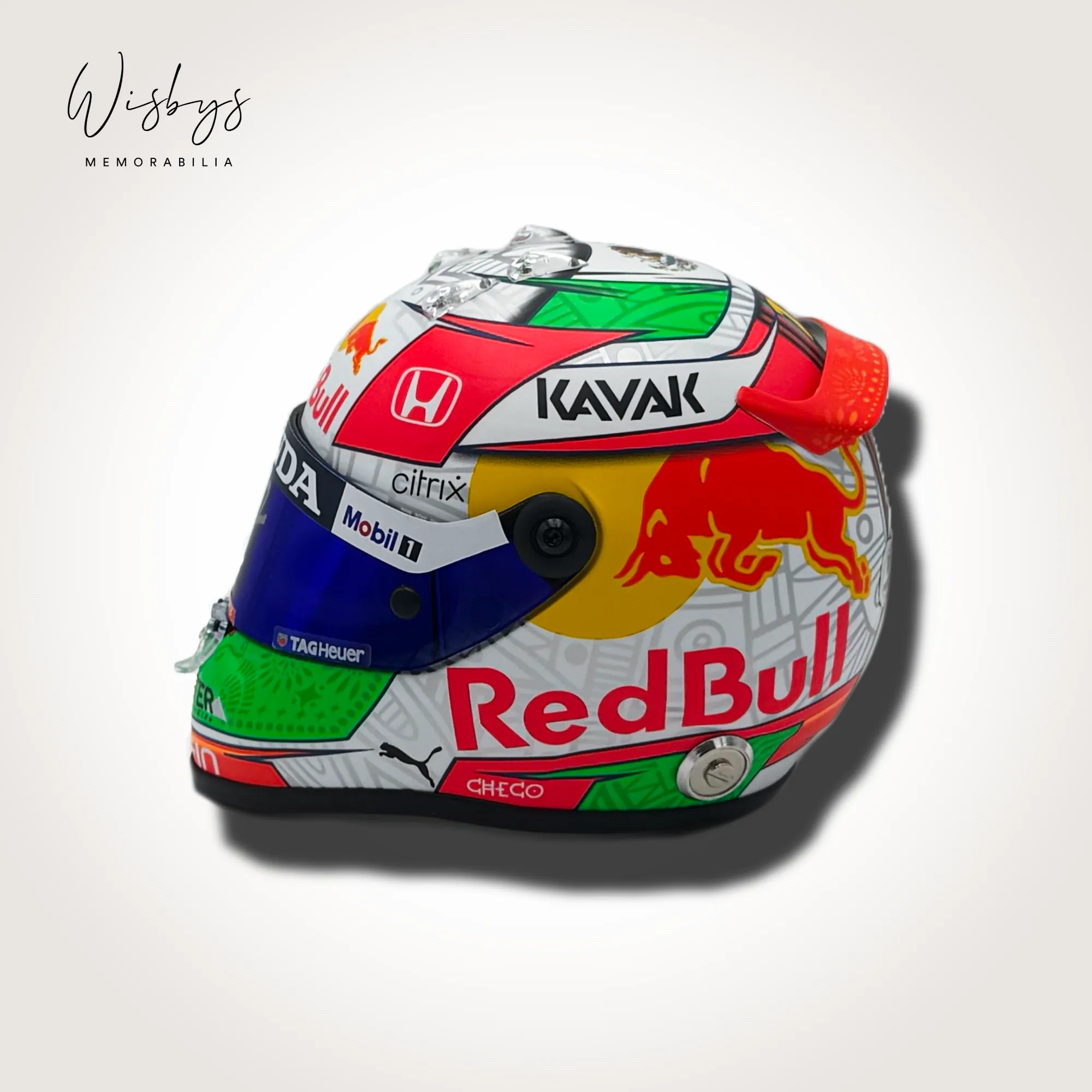 Sergio Perez helmet, view 2