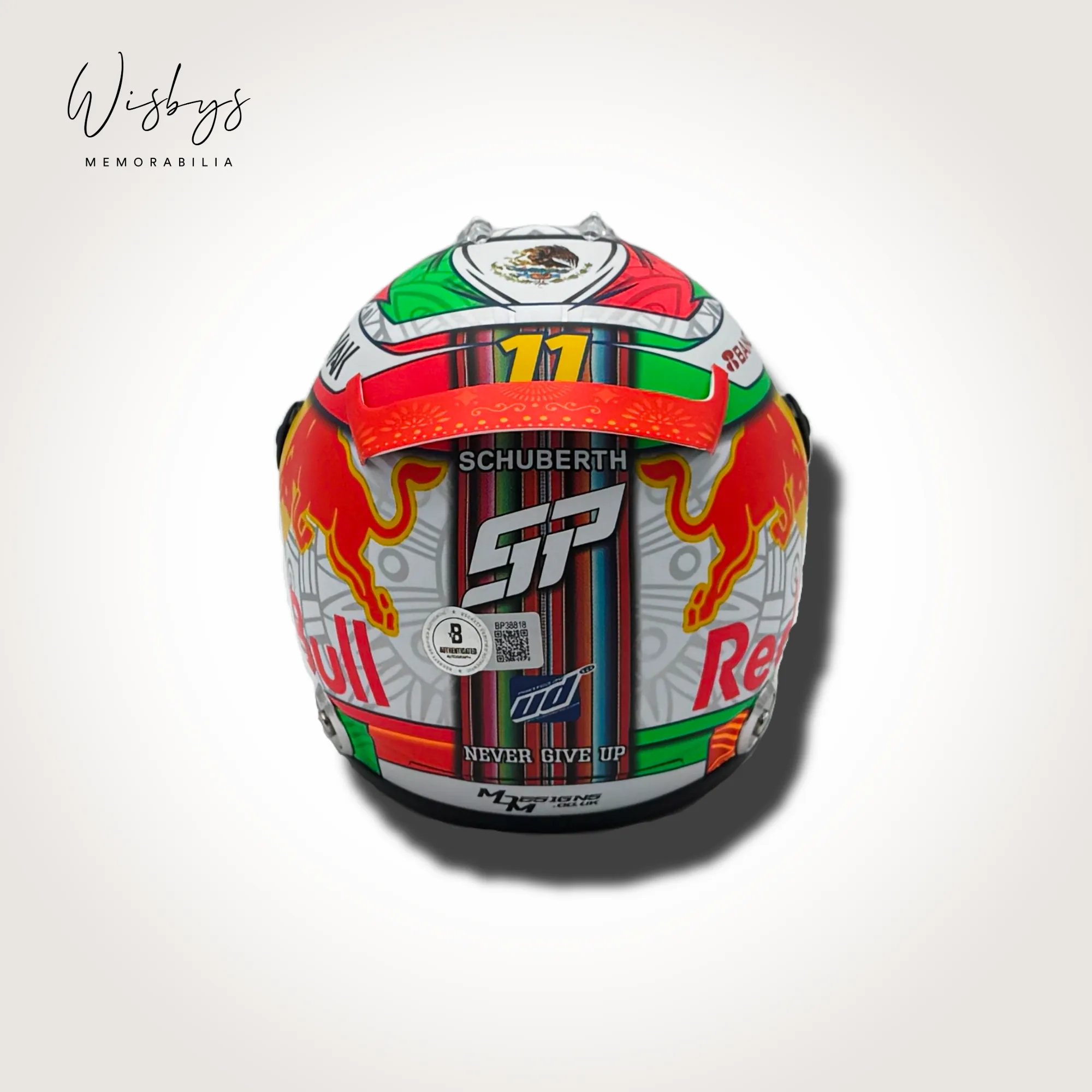 Sergio Perez helmet, view 3