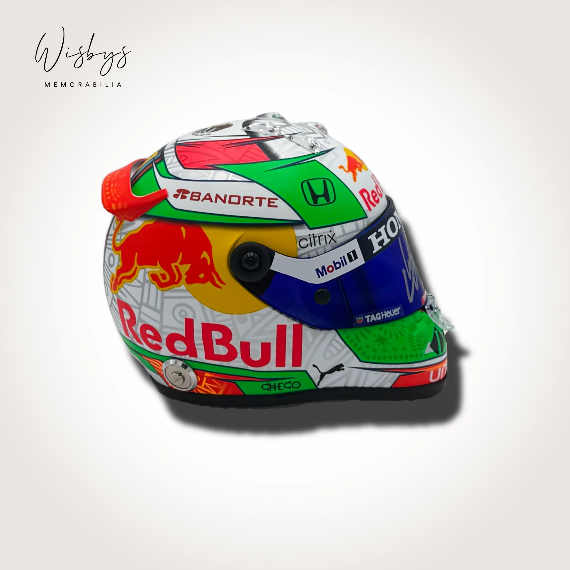Sergio Perez helmet, view 4