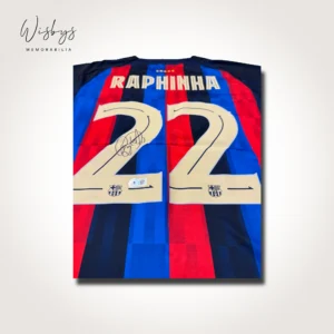 Raphinha signed Barcelona jersey, view 2