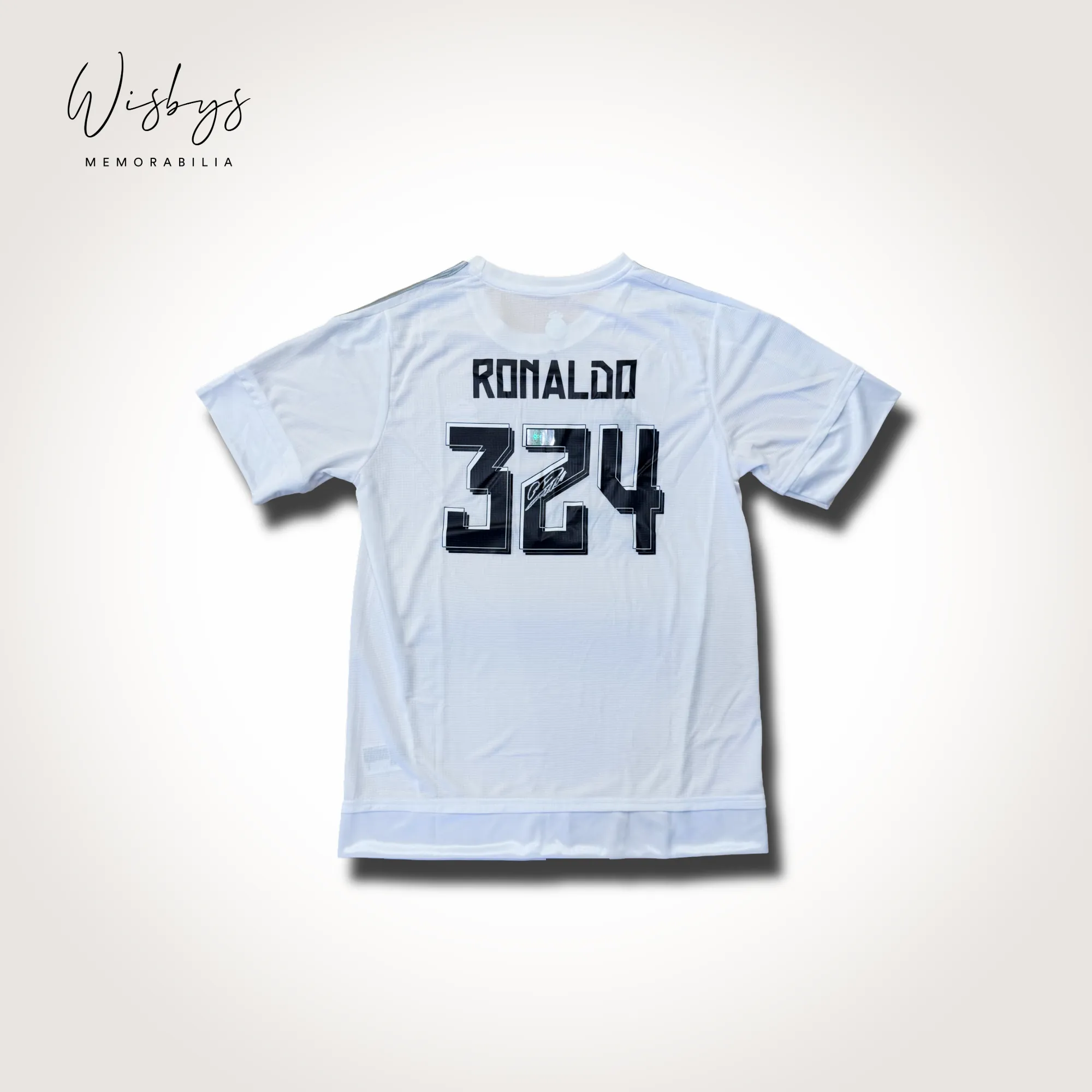 Cristiano Ronaldo signed Real Madrid jersey