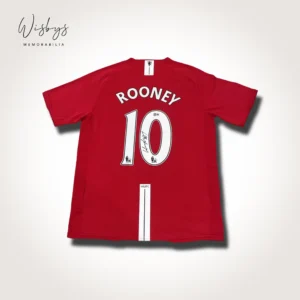 Wayne Rooney signed Manchester United jersey